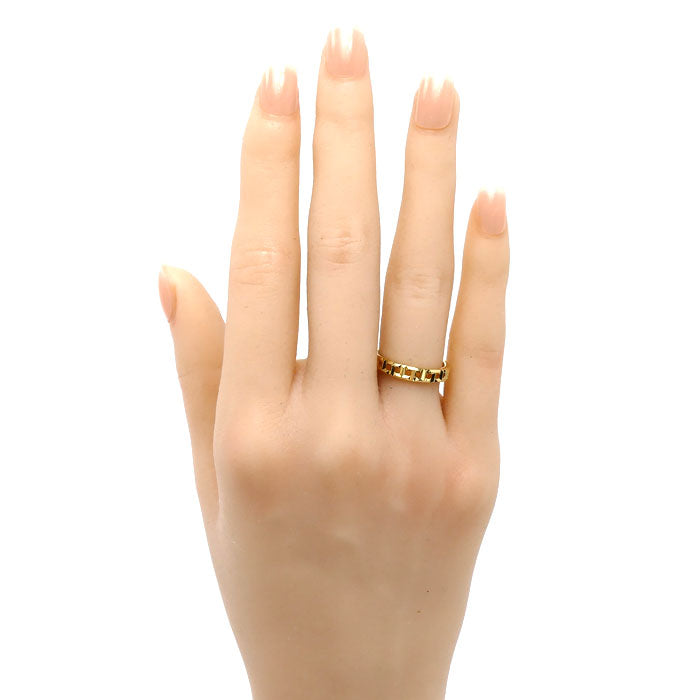 TIFFANY&Co. ティファニー K18YG イエローゴールド Tトゥルー ナロー リング リング・指輪 62507802 9号 3.3g レディース【中古】