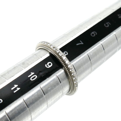 Vendome Aoyama ヴァンドーム青山 Pt997 リュクスプラチナ ミル グラニュール リング・指輪 AMSR0030 ダイヤモンド 8号 3.2g レディース【中古】【美品】
