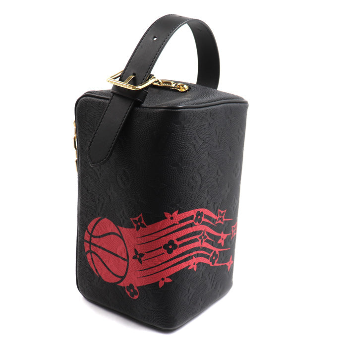 LOUIS VUITTON ルイ・ヴィトン ヴィトンx NBA クローク ドップキット ハンドバッグ モノグラムエンボス ブラック M58515 ICチップ メンズ【中古】【美品】