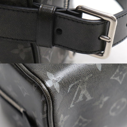 LOUIS VUITTON ルイ・ヴィトン ロッカー ドップキット ハンドバッグ モノグラムブラッシュド ブラック M11670 ICチップ メンズ【中古】【美品】