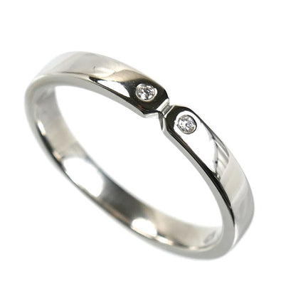HERMES エルメス Pt950プラチナ エヴァーケリー リング・指輪 H119861B 00049 ダイヤモンド0.01ct 9号 49 3.3g レディース【中古】【美品】