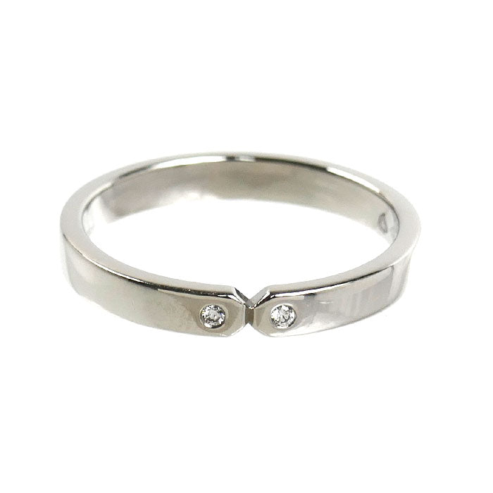 HERMES エルメス Pt950プラチナ エヴァーケリー リング・指輪 H119861B 00049 ダイヤモンド0.01ct 9号 49 3.3g レディース【中古】【美品】