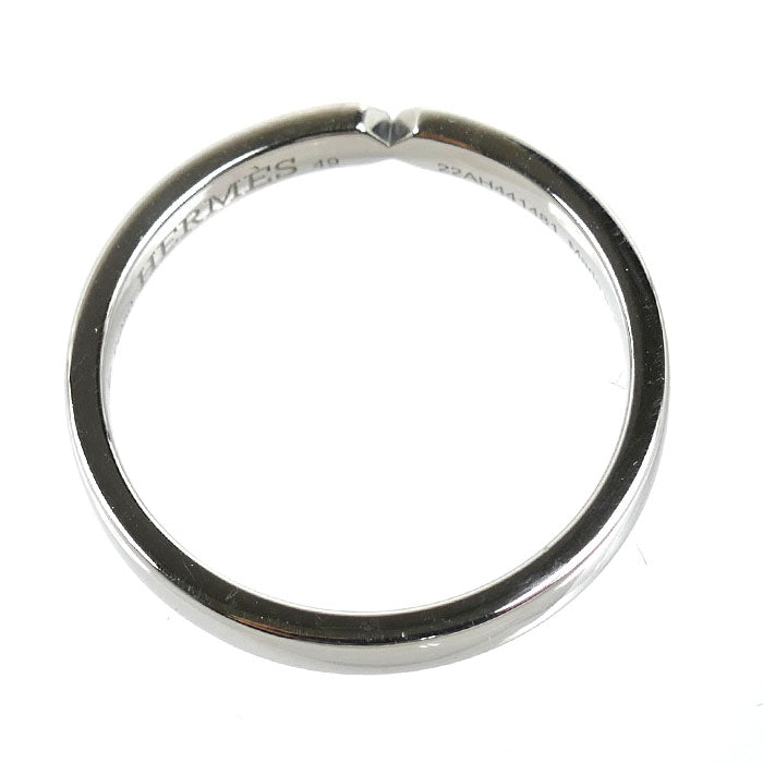 HERMES エルメス Pt950プラチナ エヴァーケリー リング・指輪 H119861B 00049 ダイヤモンド0.01ct 9号 49 3.3g レディース【中古】【美品】