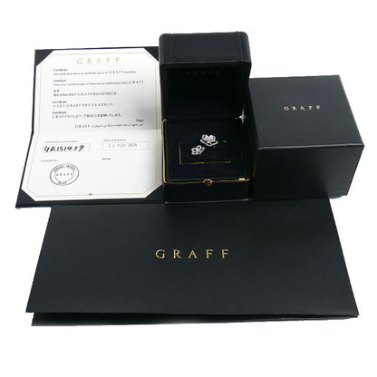 GRAFF グラフ K18WG ホワイトゴールド ワイルドフラワー ダブル リング・指輪 RGR842 ダイヤモンド 12号 6.8g レディース【中古】【美品】