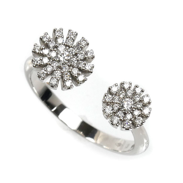 Damiani ダミアーニ K18WG ホワイトゴールド マルゲリータ リング・指輪 20089283 ダイヤモンド 12号 3.5g レディース【中古】【美品】