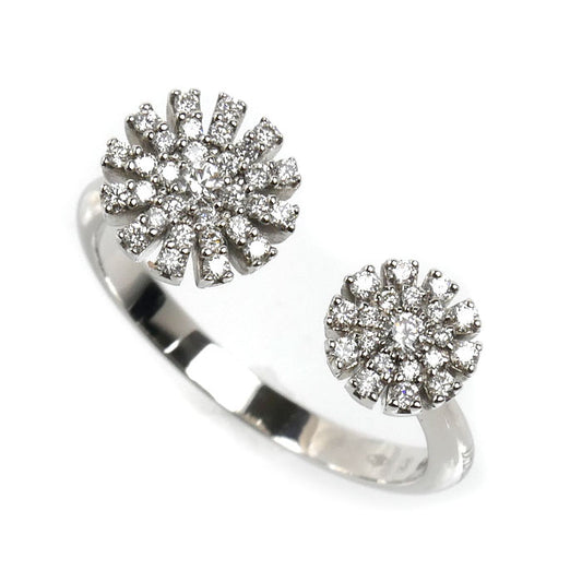 Damiani ダミアーニ K18WG ホワイトゴールド マルゲリータ リング・指輪 20089283 ダイヤモンド 12号 3.5g レディース【中古】【美品】