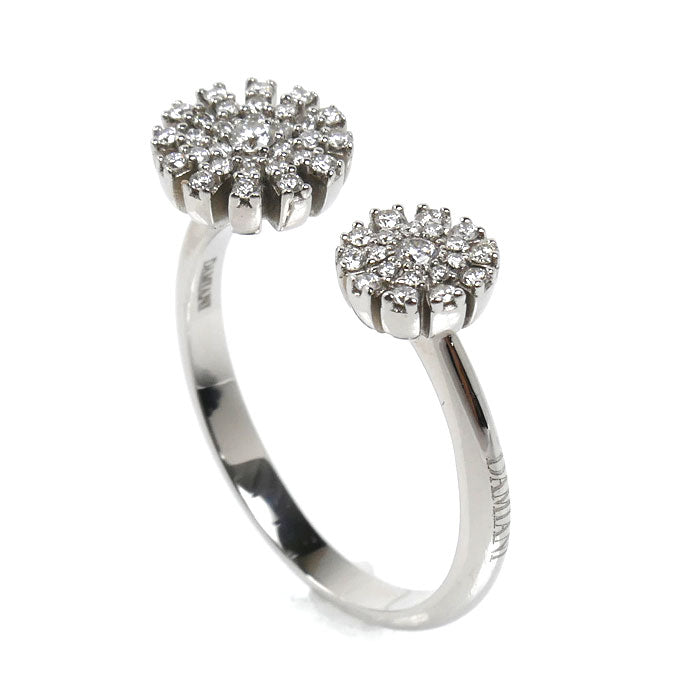 Damiani ダミアーニ K18WG ホワイトゴールド マルゲリータ リング・指輪 20089283 ダイヤモンド 12号 3.5g レディース【中古】【美品】