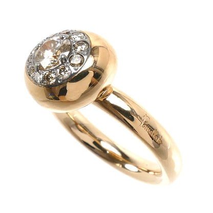 Pomellato ポメラート K18PG ピンクゴールド ヌヴォラ リング・指輪 ダイヤモンド0.55ct 15号 11.9g レディース【中古】【美品】