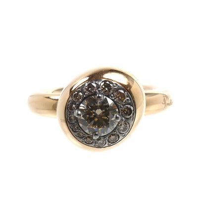 Pomellato ポメラート K18PG ピンクゴールド ヌヴォラ リング・指輪 ダイヤモンド0.55ct 15号 11.9g レディース【中古】【美品】