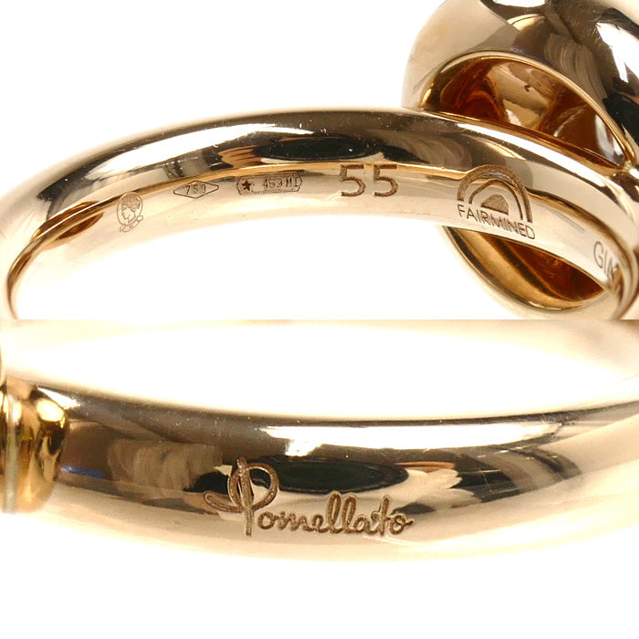 Pomellato ポメラート K18PG ピンクゴールド ヌヴォラ リング・指輪 ダイヤモンド0.55ct 15号 11.9g レディース【中古】【美品】