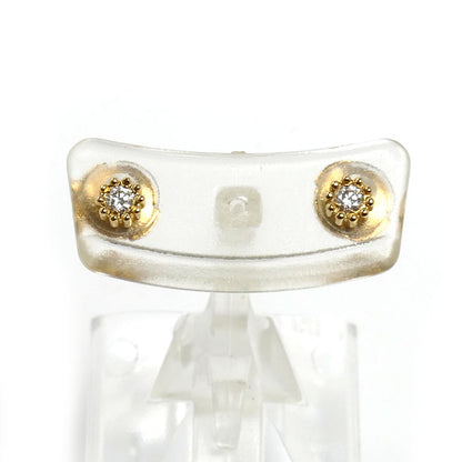 Dior ディオール K18YG イエローゴールド ミミローズ ピアス JMRO95017_0000 ダイヤモンド 1.1g セット売り レディース【中古】【美品】