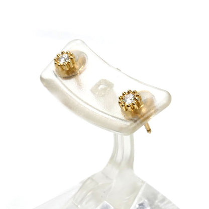 Dior ディオール K18YG イエローゴールド ミミローズ ピアス JMRO95017_0000 ダイヤモンド 1.1g セット売り レディース【中古】【美品】