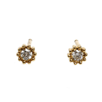 Dior ディオール K18YG イエローゴールド ミミローズ ピアス JMRO95017_0000 ダイヤモンド 1.1g セット売り レディース【中古】【美品】