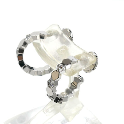 Chaumet ショーメ K18WG ホワイトゴールド ビーマイラブ ピアス 085271 ダイヤモンド 5.8g レディース【中古】【美品】