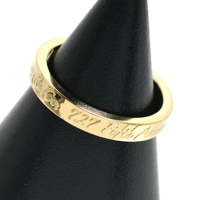 TIFFANY&Co. ティファニー K18YG イエローゴールド ノーツナロー ニューヨーク リング・指輪 6.5号 3.1g レディース【中古】【美品】