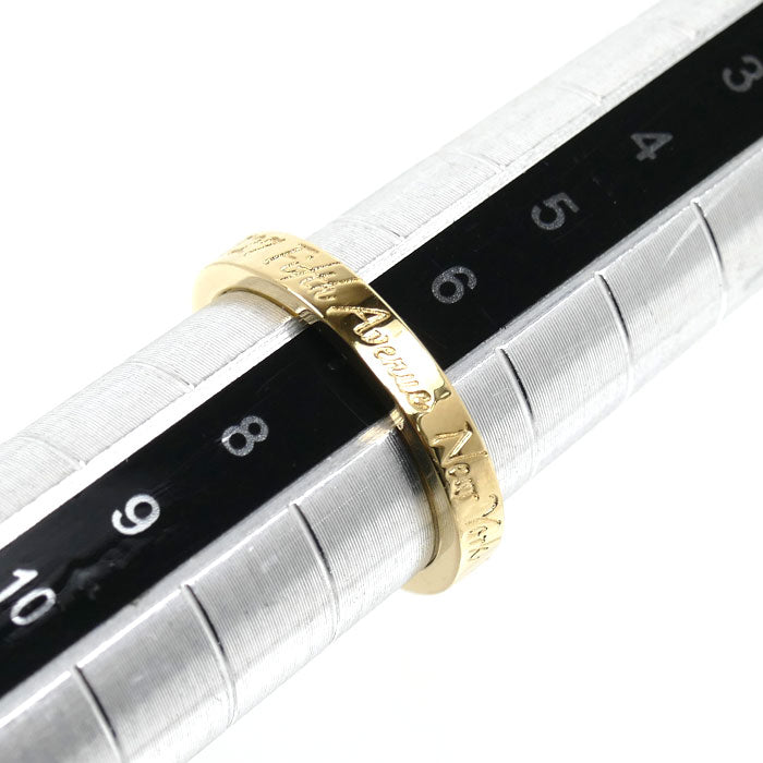 TIFFANY&Co. ティファニー K18YG イエローゴールド ノーツナロー ニューヨーク リング・指輪 6.5号 3.1g レディース【中古】【美品】