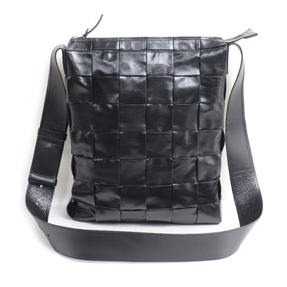 BOTTEGAVENETA ボッテガヴェネタ マキシイントレチャート カセット ショルダーバッグ ブラック 651480 VCQ71 8803 メンズ【中古】【美品】