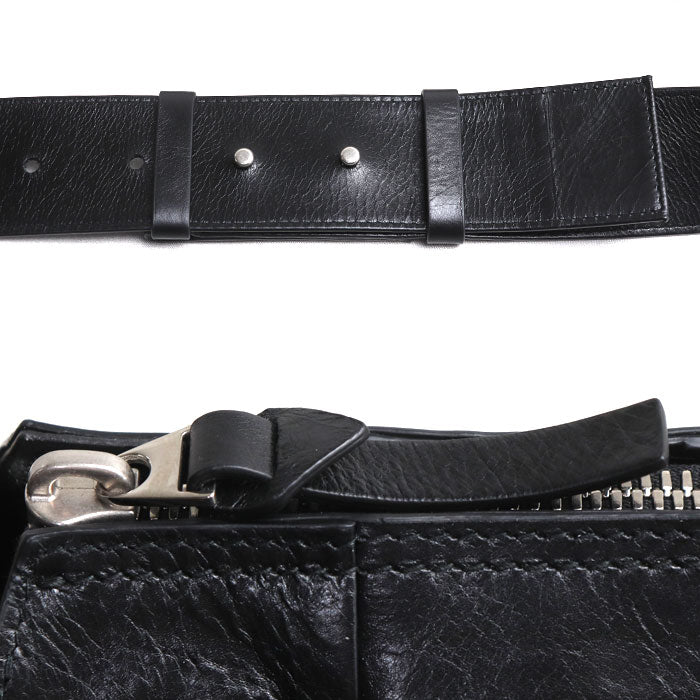 BOTTEGAVENETA ボッテガヴェネタ マキシイントレチャート カセット ショルダーバッグ ブラック 651480 VCQ71 8803 メンズ【中古】【美品】
