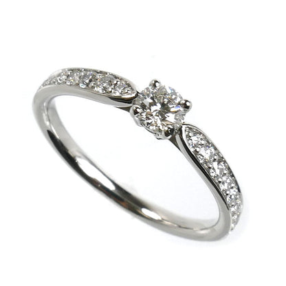 TIFFANY&Co. ティファニー Pt950プラチナ ハーモニー ハーフサークル リング・指輪 ダイヤモンド0.23ct 11号 3.1g レディース【中古】