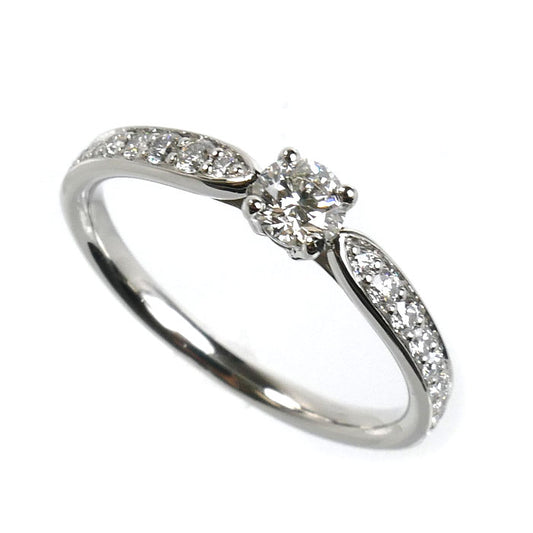 TIFFANY&Co. ティファニー Pt950プラチナ ハーモニー ハーフサークル リング・指輪 ダイヤモンド0.23ct 11号 3.1g レディース【中古】
