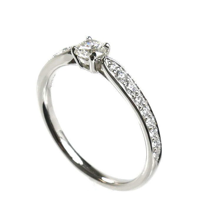 TIFFANY&Co. ティファニー Pt950プラチナ ハーモニー ハーフサークル リング・指輪 ダイヤモンド0.23ct 11号 3.1g レディース【中古】