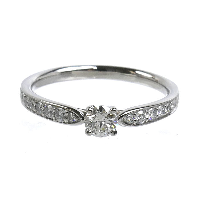TIFFANY&Co. ティファニー Pt950プラチナ ハーモニー ハーフサークル リング・指輪 ダイヤモンド0.23ct 11号 3.1g レディース【中古】