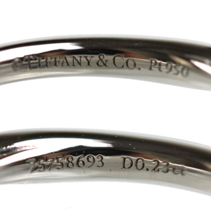 TIFFANY&Co. ティファニー Pt950プラチナ ハーモニー ハーフサークル リング・指輪 ダイヤモンド0.23ct 11号 3.1g レディース【中古】