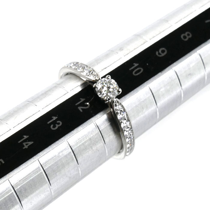 TIFFANY&Co. ティファニー Pt950プラチナ ハーモニー ハーフサークル リング・指輪 ダイヤモンド0.23ct 11号 3.1g レディース【中古】