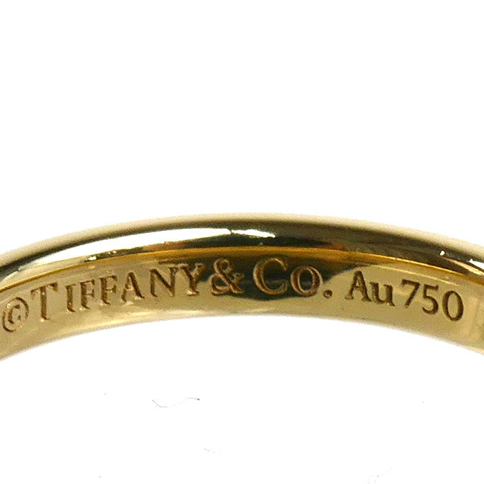 TIFFANY&Co. ティファニー K18YG イエローゴールド トゥルーバンド リング・指輪 ダイヤモンド 11.5号 3.4g レディース【中古】