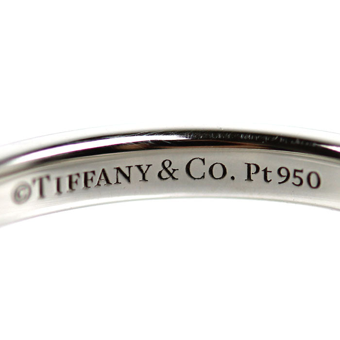 TIFFANY&Co. ティファニー Pt950プラチナ クラシックバンド 3Pダイヤ リング・指輪 ダイヤモンド 5.5号 2.8g レディース【中古】【美品】