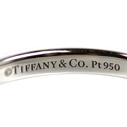 TIFFANY&Co. ティファニー Pt950プラチナ クラシックバンド 3Pダイヤ リング・指輪 ダイヤモンド 5.5号 2.8g レディース【中古】【美品】