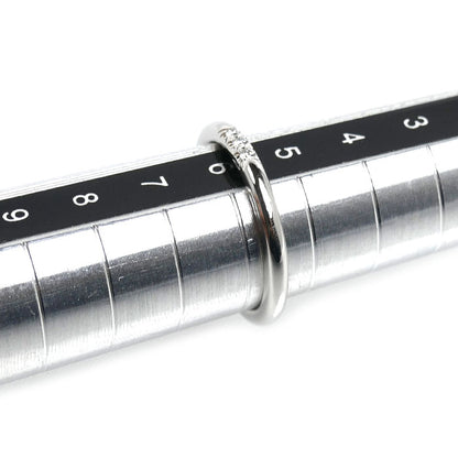 TIFFANY&Co. ティファニー Pt950プラチナ クラシックバンド 3Pダイヤ リング・指輪 ダイヤモンド 5.5号 2.8g レディース【中古】【美品】