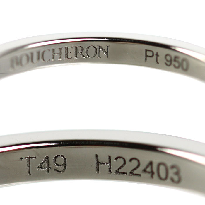 Boucheron ブシュロン Pt950プラチナ キャトルラディアント エタニティ リング・指輪 JAL00230 ダイヤモンド 8.5号 49 2.2g レディース【中古】【美品】