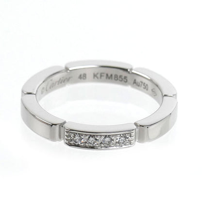 CARTIER カルティエ K18WG ホワイトゴールド マイヨンパンテール 4Pダイヤ リング・指輪 B4080448 ダイヤモンド 8号 48 3.9g レディース【中古】【美品】