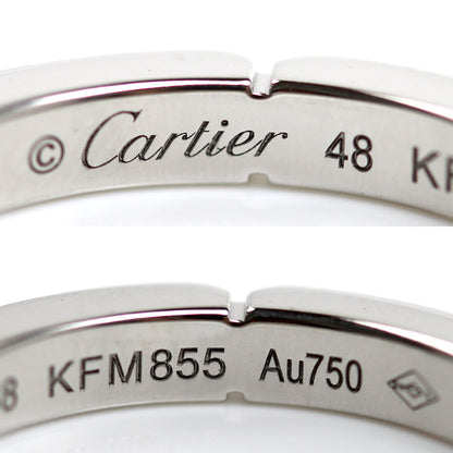 CARTIER カルティエ K18WG ホワイトゴールド マイヨンパンテール 4Pダイヤ リング・指輪 B4080448 ダイヤモンド 8号 48 3.9g レディース【中古】【美品】