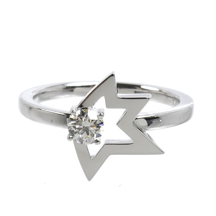 TASAKI タサキ K18WG ホワイトゴールド コメット ダイヤ リング・指輪 ダイヤモンド0.22ct 11号 3.7g レディース【中古】【美品】