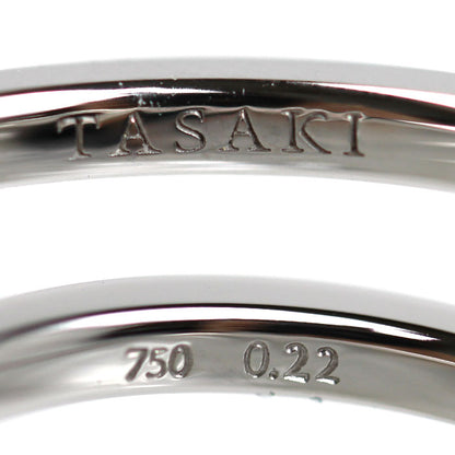 TASAKI タサキ K18WG ホワイトゴールド コメット ダイヤ リング・指輪 ダイヤモンド0.22ct 11号 3.7g レディース【中古】【美品】