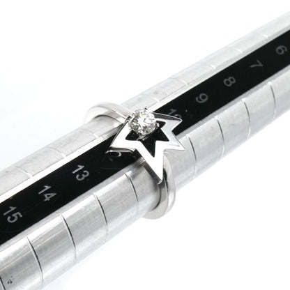 TASAKI タサキ K18WG ホワイトゴールド コメット ダイヤ リング・指輪 ダイヤモンド0.22ct 11号 3.7g レディース【中古】【美品】