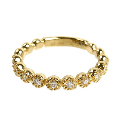 Ponte Vecchio ポンテヴェキオ K18YG イエローゴールド リング・指輪 ダイヤモンド0.16ct 6号 2.6g レディース【中古】【美品】