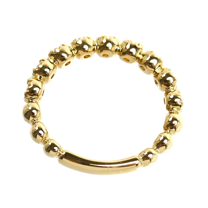 Ponte Vecchio ポンテヴェキオ K18YG イエローゴールド リング・指輪 ダイヤモンド0.16ct 6号 2.6g レディース【中古】【美品】
