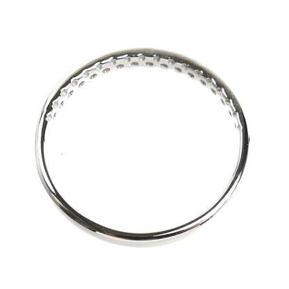 Ponte Vecchio ポンテヴェキオ K18WG ホワイトゴールド ハーフエタニティ リング・指輪 ダイヤモンド0.20ct 9号 1.2g レディース【中古】【美品】