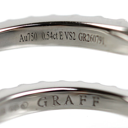 GRAFF グラフ K18WG ホワイトゴールド アイコン ラウンド リング・指輪 RGR618 ダイヤモンド0.54ct 8.5号 4.0g レディース【中古】