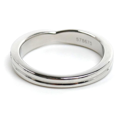 HARRY WINSTON ハリーウィンストン Pt950プラチナ トリスト ワンロウ リング・指輪 WBDPRD1RFT ダイヤモンド 8.5号 5.1g レディース【中古】【美品】