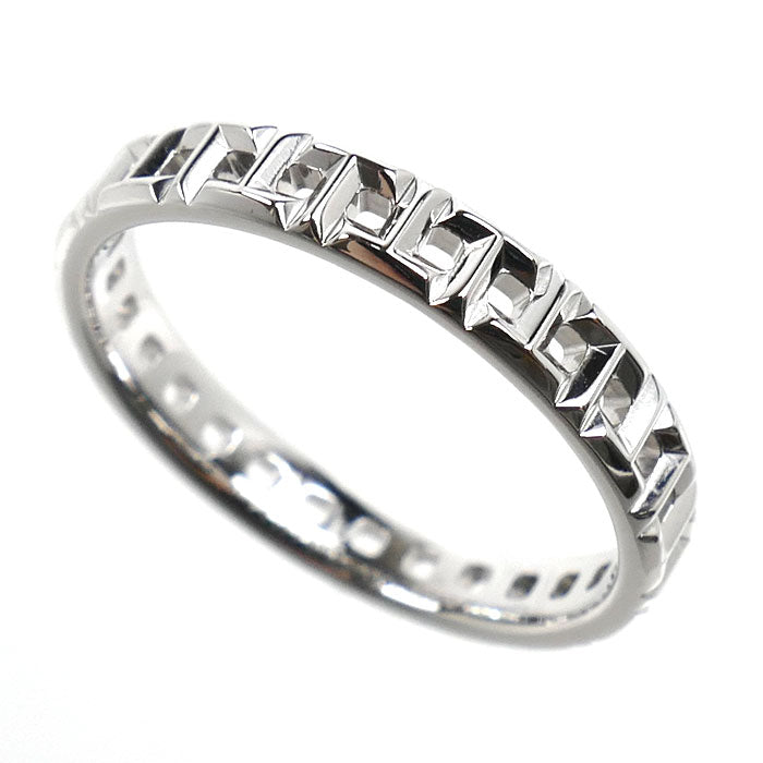 TIFFANY&Co. ティファニー K18WG ホワイトゴールド Tトゥルー ナロー リング・指輪 62508426 18号 3.7g メンズ【中古】【美品】