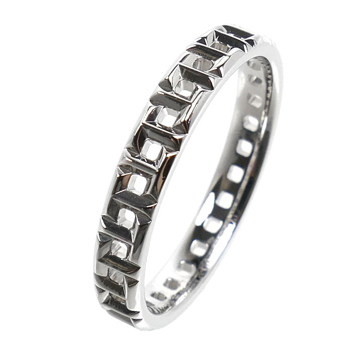 TIFFANY&Co. ティファニー K18WG ホワイトゴールド Tトゥルー ナロー リング・指輪 62508426 18号 3.7g メンズ【中古】【美品】