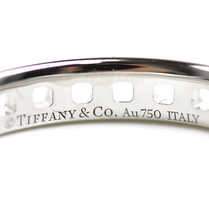 TIFFANY&Co. ティファニー K18WG ホワイトゴールド Tトゥルー ナロー リング・指輪 62508426 18号 3.7g メンズ【中古】【美品】