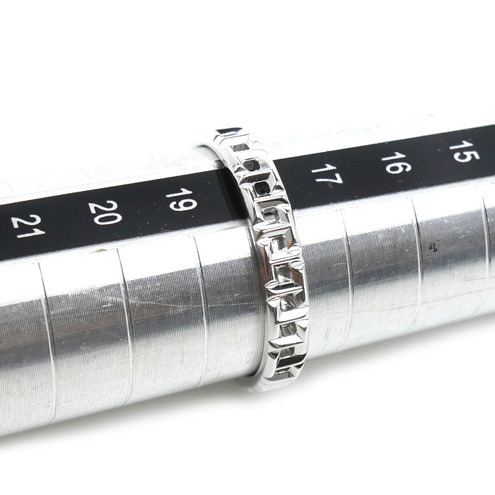 TIFFANY&Co. ティファニー K18WG ホワイトゴールド Tトゥルー ナロー リング・指輪 62508426 18号 3.7g メンズ【中古】【美品】