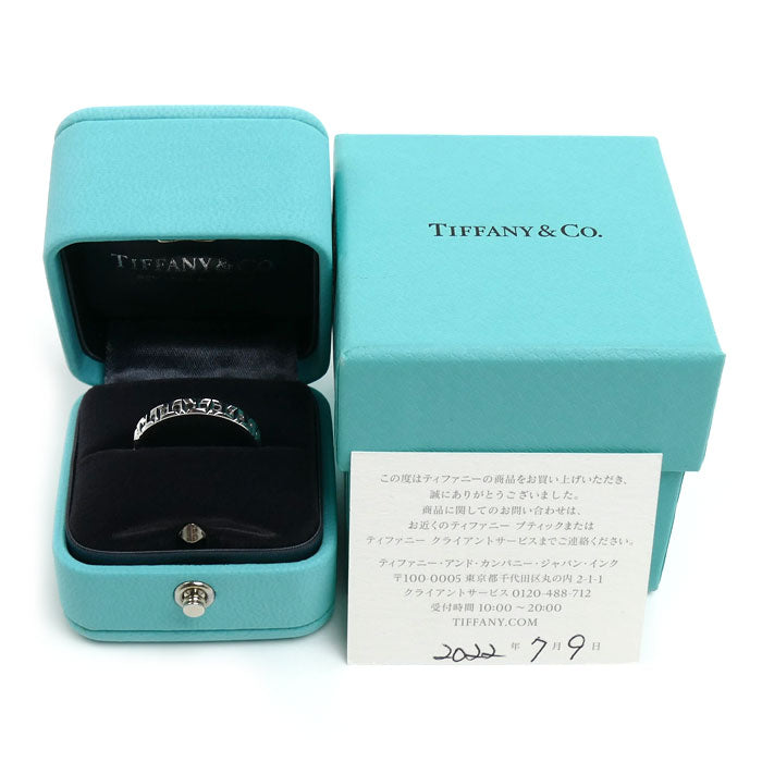 TIFFANY&Co. ティファニー K18WG ホワイトゴールド Tトゥルー ナロー リング・指輪 62508426 18号 3.7g メンズ【中古】【美品】
