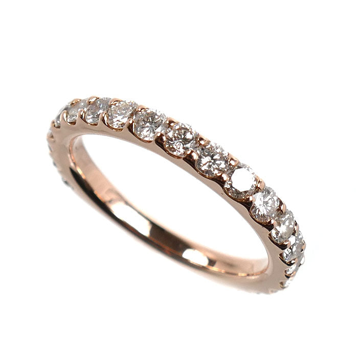K18PG ピンクゴールド リング・指輪 ダイヤモンド1.00ct 11号 3.1g レディース【中古】【美品】