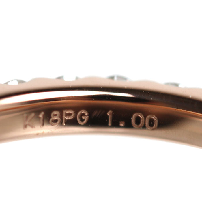 K18PG ピンクゴールド リング・指輪 ダイヤモンド1.00ct 11号 3.1g レディース【中古】【美品】